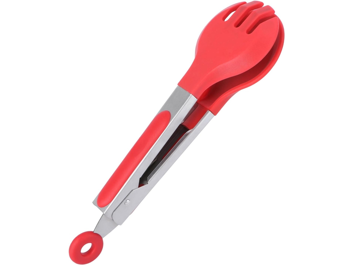 Pinça Para Alimentos Antiderrapante Galpada, 17, 8cm, Aço Inoxidável E Silicone Resistente Ao Calor, Para Uso Na Cozinha