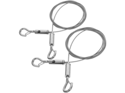 Kit Com 2 Peças De Fio Ajustável Para Pendurar Quadros, Com Corda De Aço Inoxidável 304e Gancho Segurança