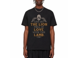 Rockinstone Twilight Movie Lion Lamb Quote Black Adult T-shirt Size:xxl
