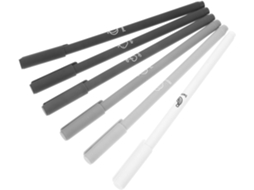 Conjunto De 6 Canetas Em Gel Pretas Showero Para Escritório E Escola,