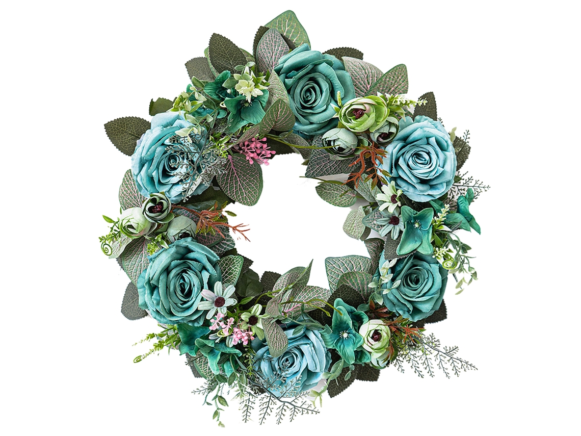 Laxiscreed Planta Artística De Rosas Em Guirlanda Para Decoração De Parede E Entrada