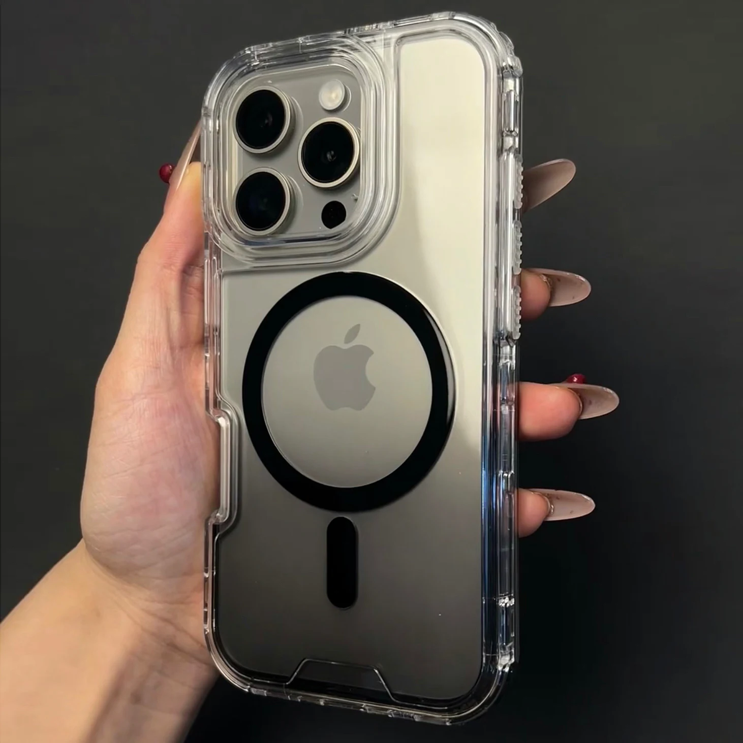Capa Protetora À Prova De Choque Para Iphone 14 Pro Max (preta)