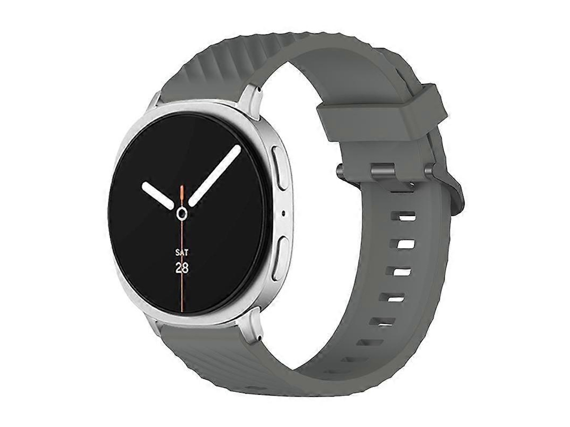 Pulseira De Silicone Preta Com Fivela E Estampa De Abeto Para Samsung Galaxy Watch8 / Watch8 Classic