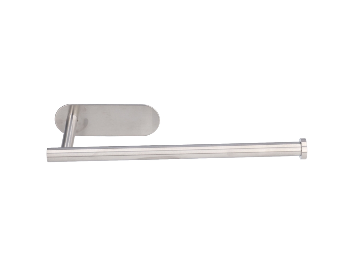 Suporte para Rolo de Papel Higiênico S/MARCA, 34cm, aço inoxidável, autoadesivo