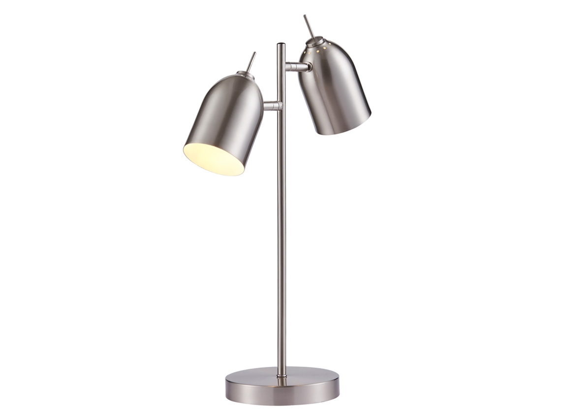 Candeeiros de Mesa TEAMSON HOME (Metal - Prateado - 46,0 cm)