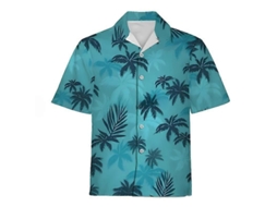 2026 camisa Havaiana Masculina Verão Estampa Floral Vintage Manga Curta Botões Casual