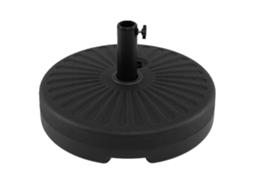 Base para guarda sol redondo COSTWAY com 2 adaptadores até 27 Kg HDPE preta