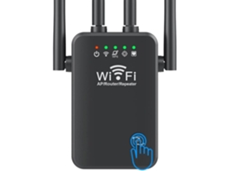 Extensor de sinal Wifi Amplificador para cobertura de 9.985 pés² e suporta mais de 50 dispositivos.