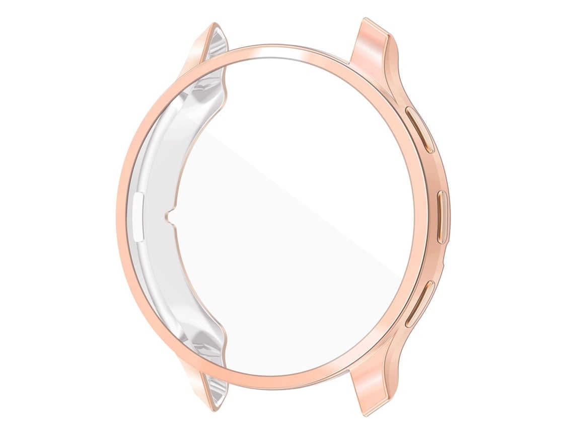 Capa Protetora, Compatível Com Relógio Garmin Venu 3 De 45 Mm Em Ouro Rosa.