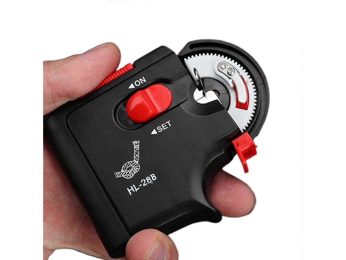 Máquina Automática De Amarrar Anzuelos De Pesca Eléctrica De Plástico Y Acero Inoxidable Con Baterías Aaa Negro