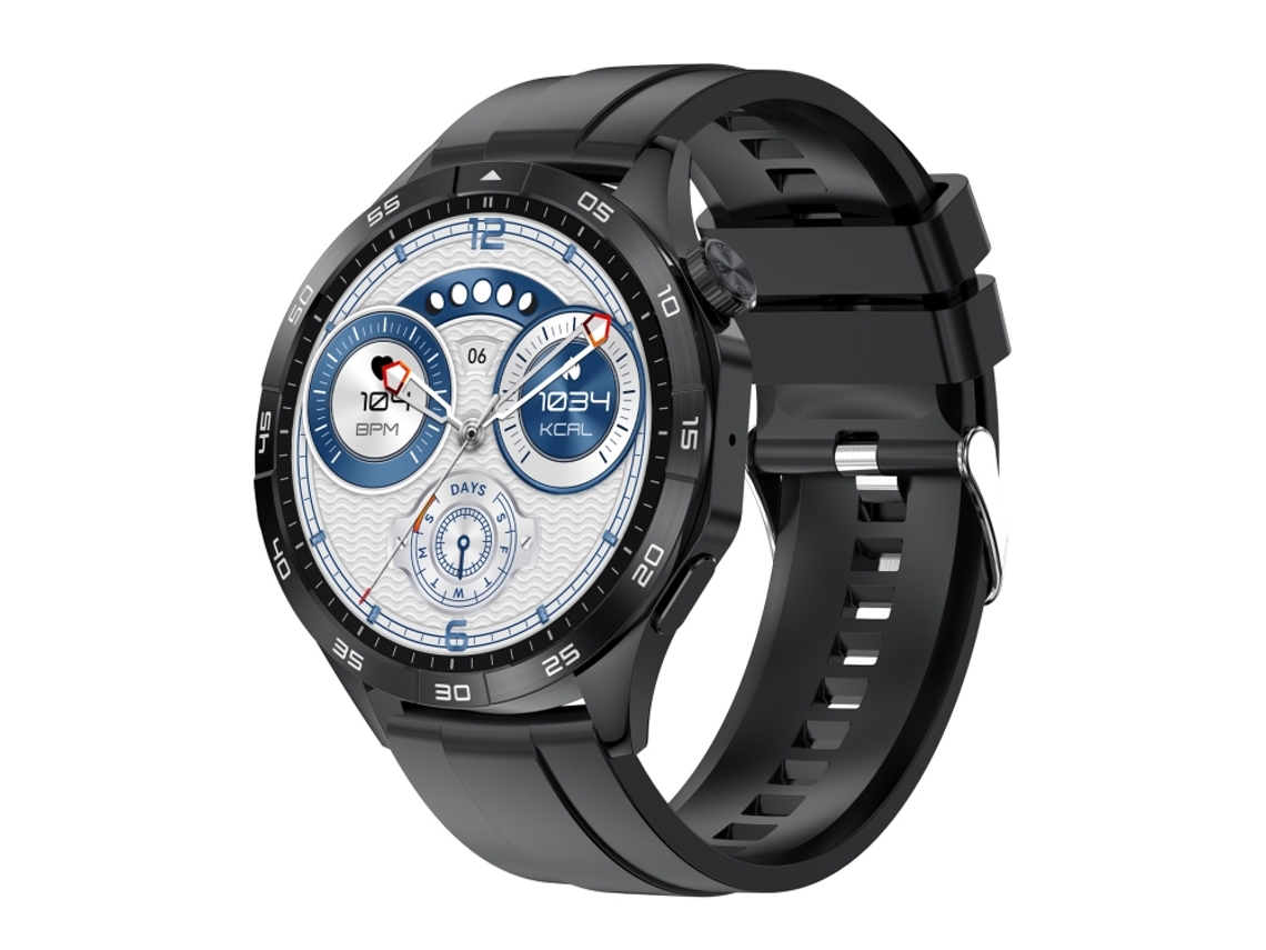 (preto) Smartwatch Com Tela Amoled Redonda De 1,43 Polegadas E Suporte Para Chamadas Via Bluetooth.
