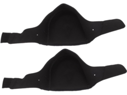 Protetores De Calcanhar Antiderrapantes Em Silicone E Nylon, Respiráveis E Elásticos, Para Tênis E Botas De Lona, Pretos