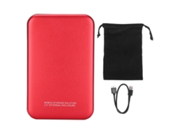 Gaiola De Disco Rígido 2.5 Polegadas Sata Para Usb 3.0 Ssd Case Externo Para Laptop Desktop Vermelho