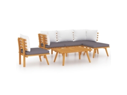 Garden Lounge Set, Garden Lounge Sets Vidaxl Marrom Madeira De Acácia (n/a)