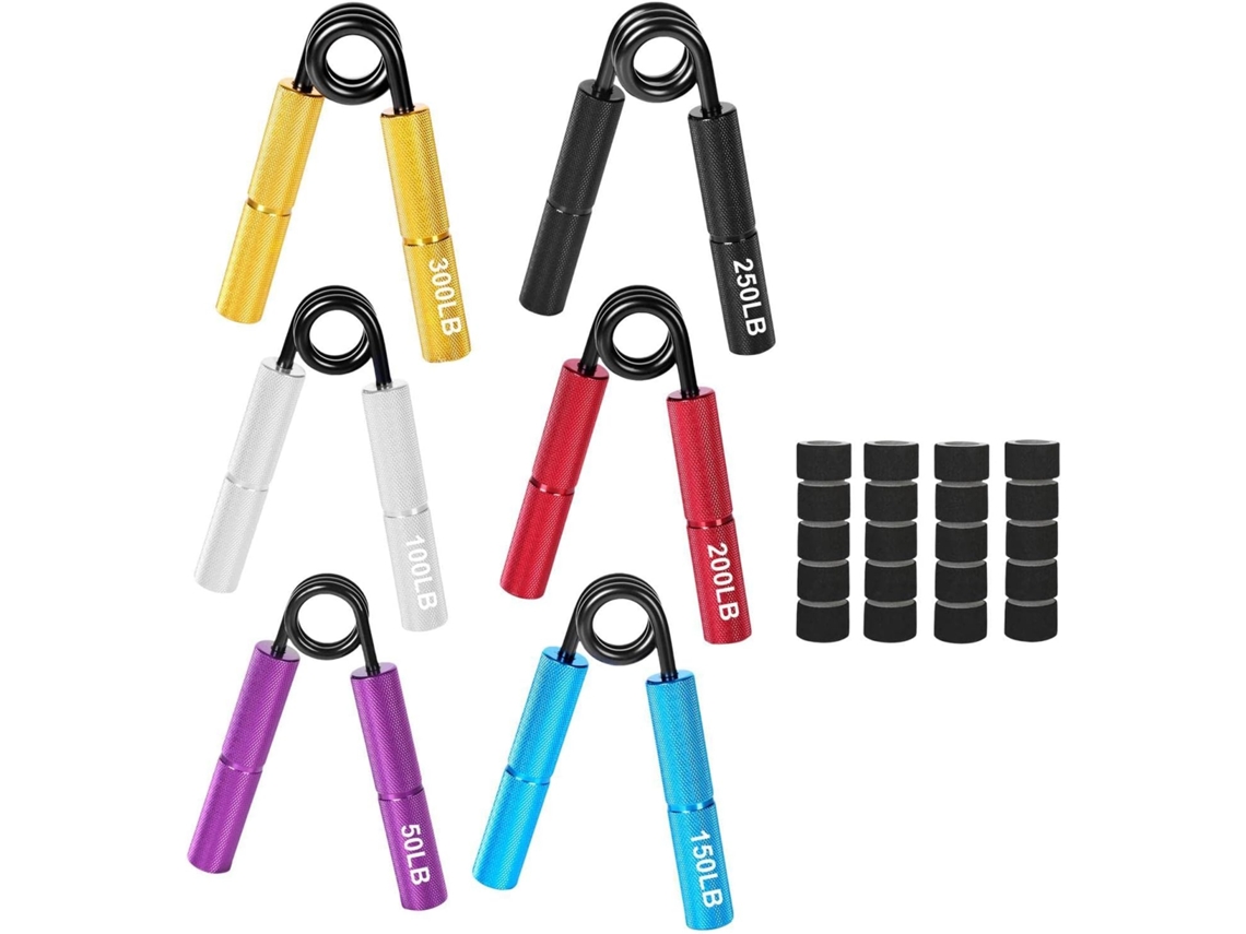 Yiju Conjunto De 6-exercitadores Antebraço Para Treinamento Força Preensão Manual, Ideal Para Adultos, Ideal Para