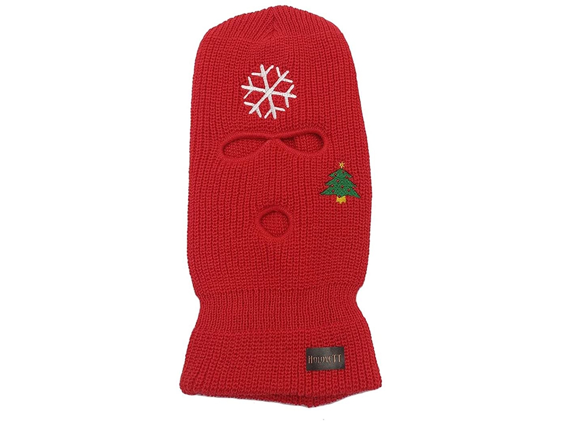 2026 balaclava de Punto Festiva de Inverno com 3 Buracos para Homem e Mulher, Quente para Esqui, Ciclismo e Atividades Ao Ar Livre no Inverno
