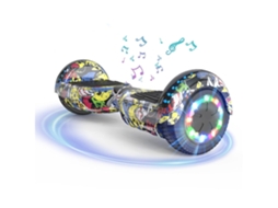 HITWAY Hoverboard 6.5'' com Bluetooth, Luzes LED - Amarelo (Outlet Grade A)