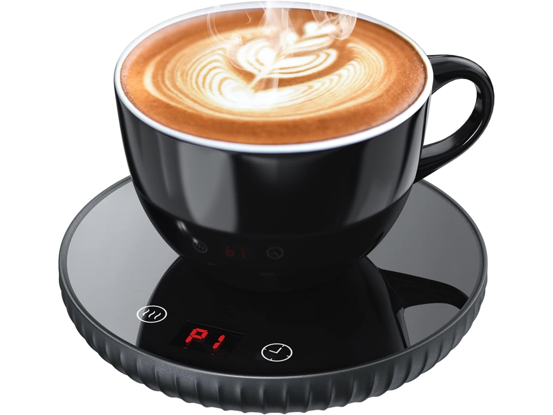 Lurelia Aquecedor De Canecas Usb 40°c 2 Modos Desligamento Automático Toque Aço Inoxidável Para Café Chá