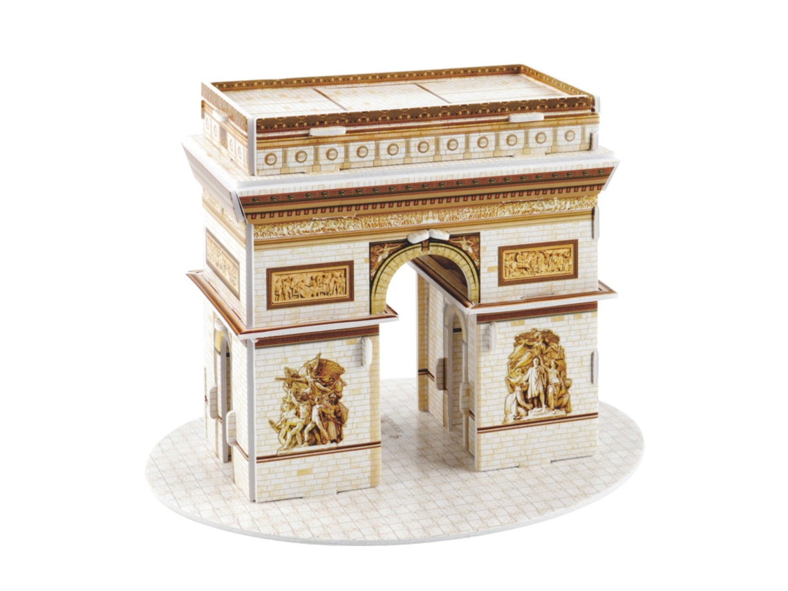 Quebra-cabeça 3d De Papelão Do Arco Do Triunfo, 18 Peças, 16x12x11 Cm