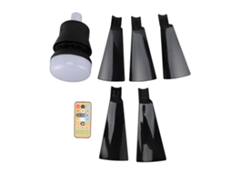 Ventilador de Teto com Luz Ajustável 3000k 6500k 3 Velocidades E26