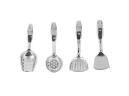 Mali conjunto de Panelas e Utensílios de Cozinha em Miniatura 1:12 para Casinha de Bonecas