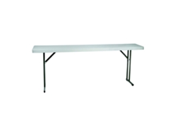 GARBAR Bach Mesa Rectangular Dobrável Interior e Exterior 180X45 Cinza