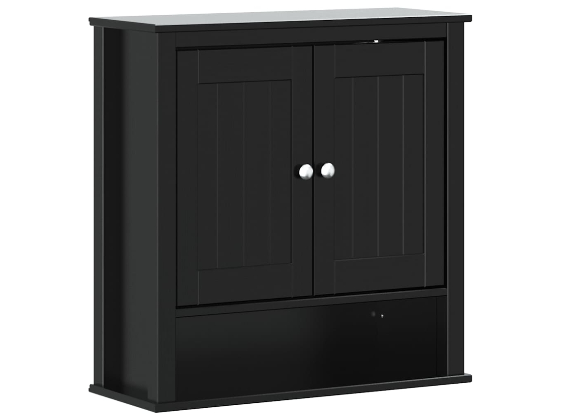 Bathroom Wall Cabinet, Bathroom Wall Cabinets Vidaxl Preto Madeira (69.5 X 27 X 71.5 Cm)