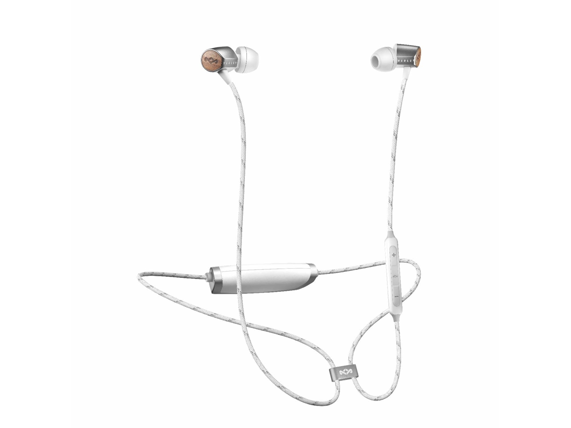 Auriculares Bluetooth THE HOUSE OF MARLEY Uplift 2 Wireless (In Ear - Microfone - Branco)