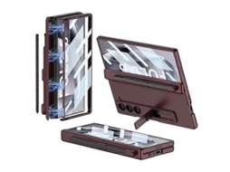 Capa De Celular Dobrável Magnética Com Cobertura Total Integrada Gkk Com Compartimento Para Caneta, Caneta Não Incluída Para Samsung Galaxy Z Fold6