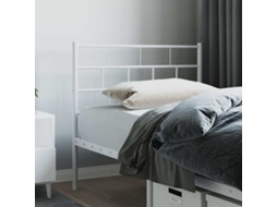 Vidaxl Cabeceira De Substituição 75 Cm Metal Branco