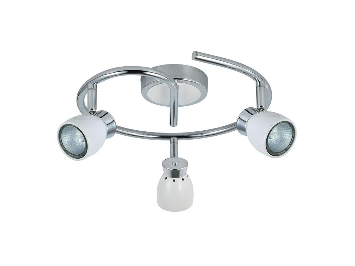 Plafon chacho 3xgu10 blanco 14x30x30