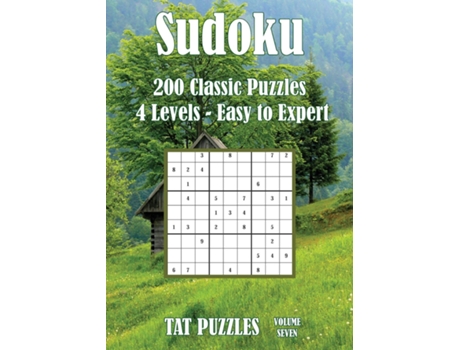 Livro Sudoku - 200 Classic Puzzles - Volume 7 - 4 Levels - Easy To Expert De Tat Puzzles (inglês)