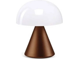 Candeeiro de Mesa LEXON LED Mina (7 x 8.3 cm - Bronze)