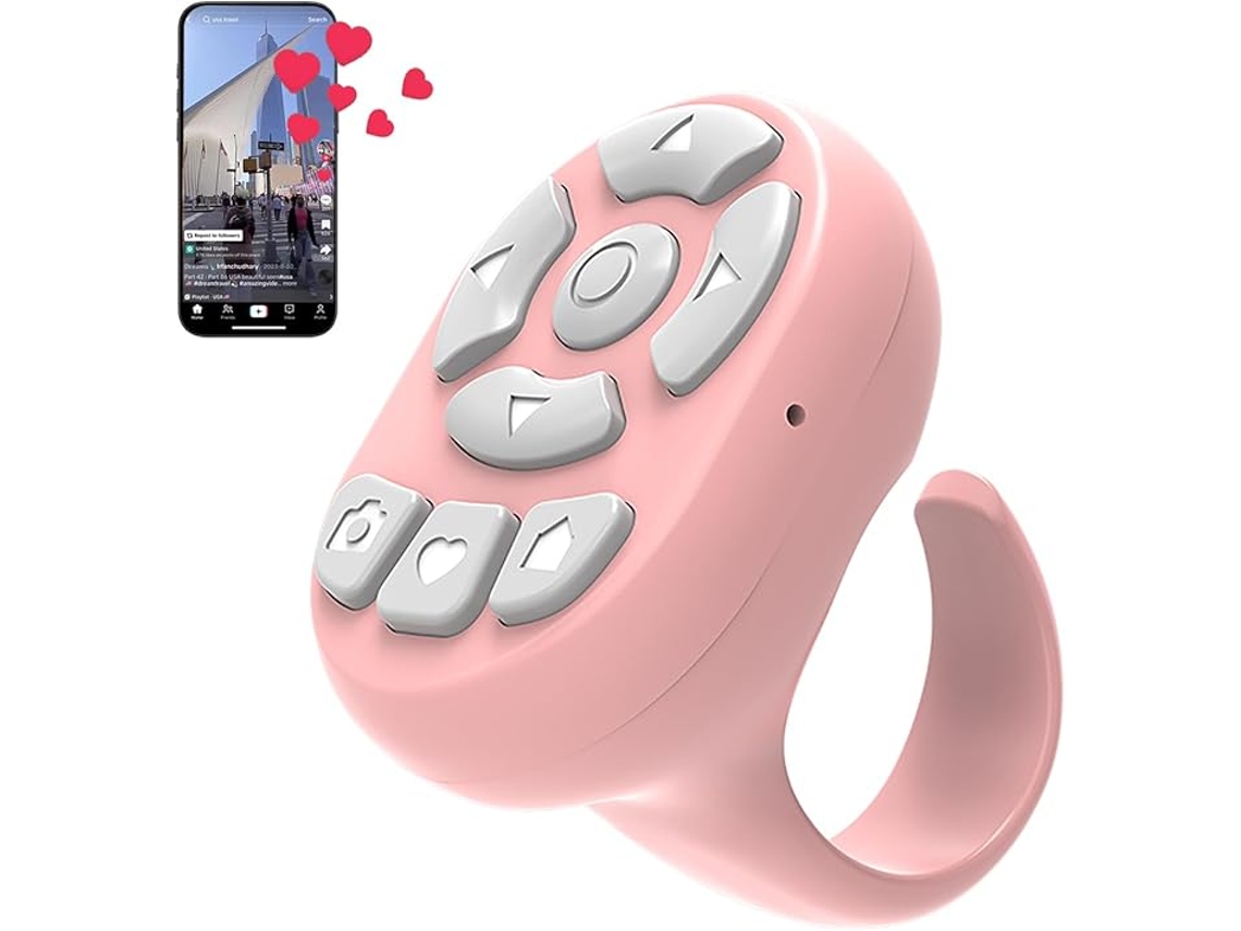 Rolagem circular com controle remoto Bluetooth para TikTok Slowmoose, virador de páginas portátil