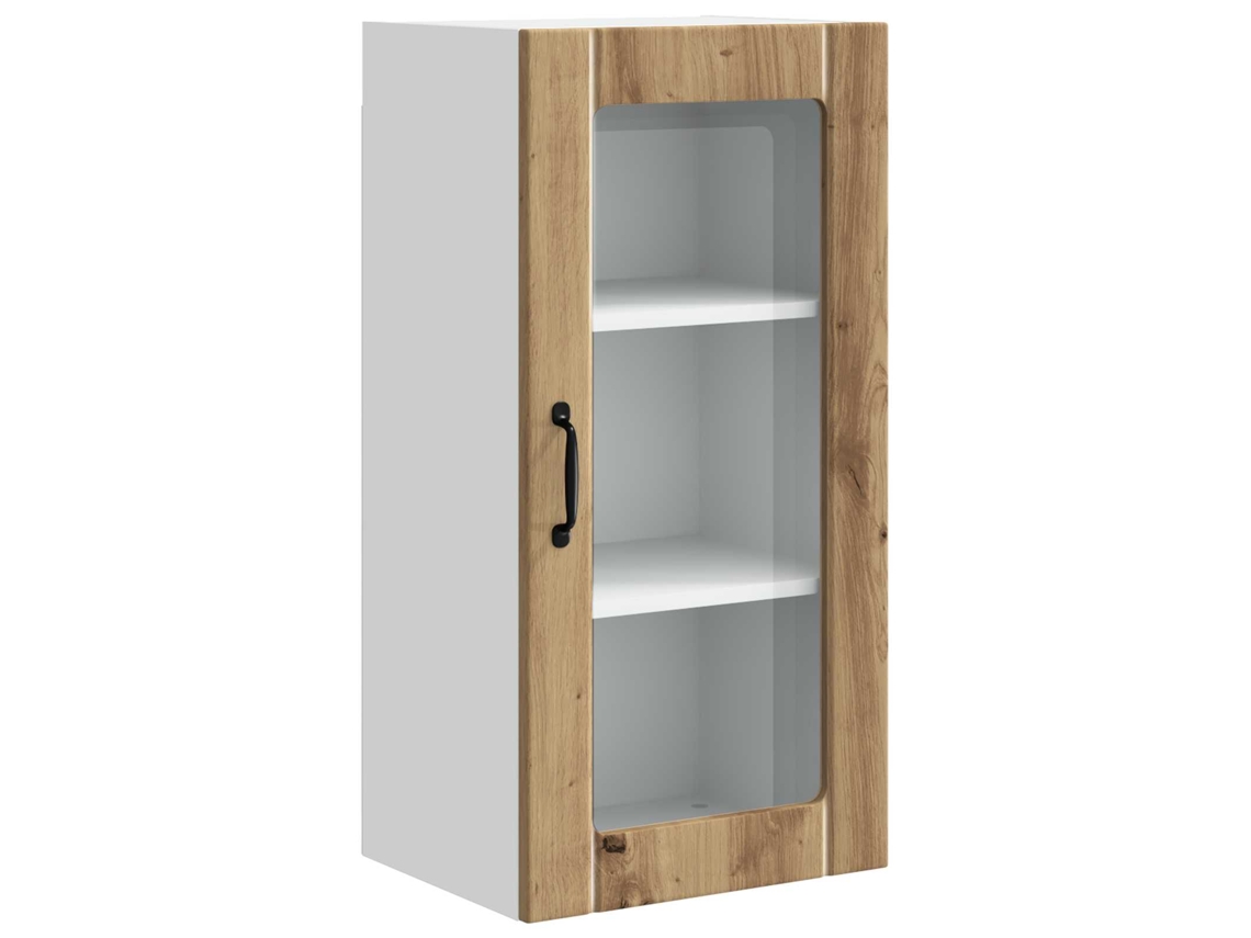 Armário de cozinha com acabamento artesanal em carvalho Porta 40x31x80 cm MAISON EXCLUSIVE
