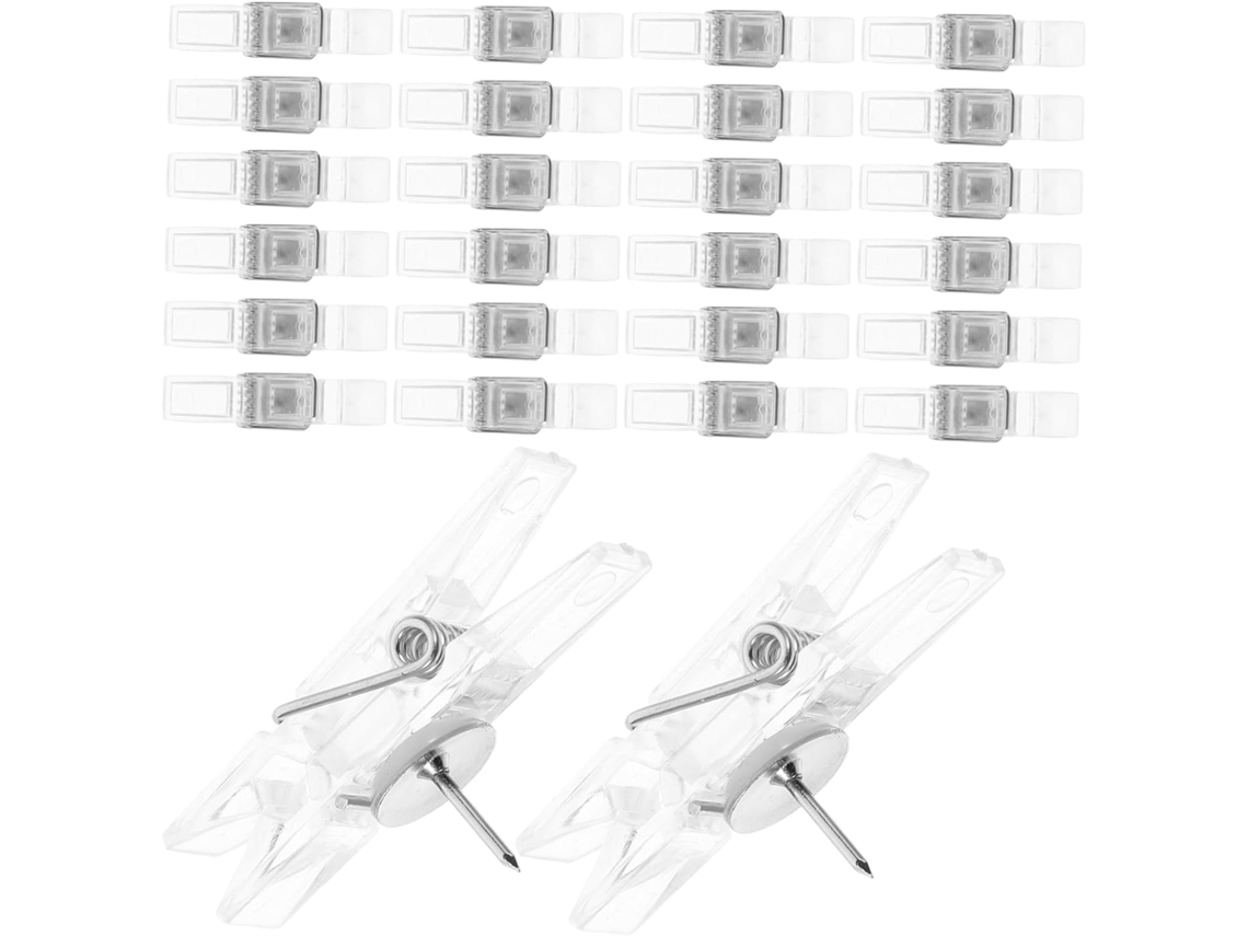 Stobaza Conjunto De 50-prendedores Alfinete Para Escritório E Casa, Fixação Segura, Feitos De Abs E Fio Aço, Ideais Para