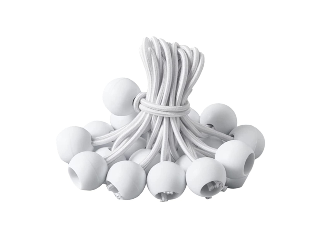 Pacote Com 50 Cordas Elásticas Com Bolas Para Camping, Corda De Tensão Multifuncional