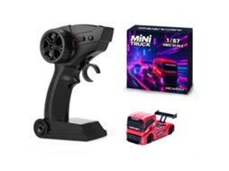 Roxomcarro Mc081 1:87 Mini Carro Rc com Suporte para Aplicativo, Luzes de Led, Brinquedo de Mesa, Modelo para Coleção, Presente para Meninos MDUG