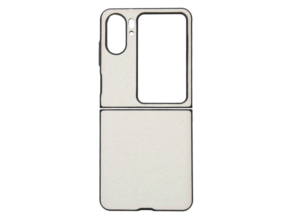 Mali case para Find N2 Flip Capa Plegable Abs Protectora Brilhante Anti queda Branco