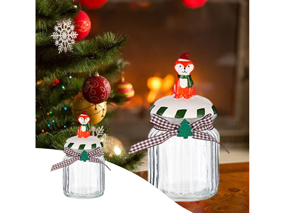 2026-taza De Doces De Natal Com Design De Papai Noel E Árvore, 5,9 Polegadas, Cerâmica, Ideal Para Presente E Decoração Festiva
