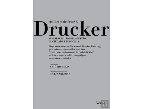 Livro As Lições De Peter F. Drucker  de Autor Desconhecido (Português)