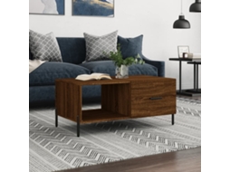 Vidaxl Mesa Centro 90x50x40 Cm Derivados De Madeira Carvalho Castanho