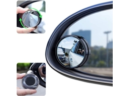 Espejo De Punto Ciego Para Coche, Espejo Convexo De Cristal Hd Ajustable Con Ventosa Para Coches Suv Y Camiones