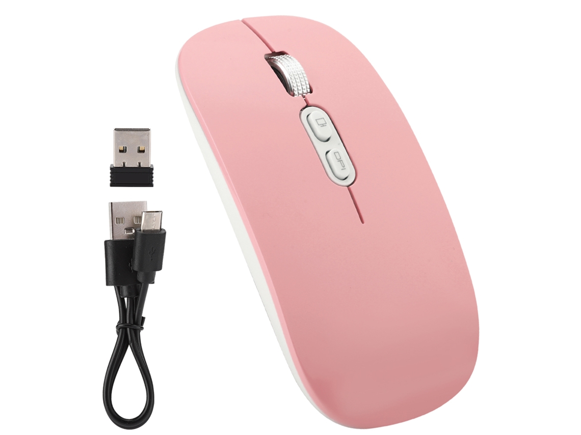 Rato LAXISCREED Sem Fio 2.4g Recarregável Silencioso