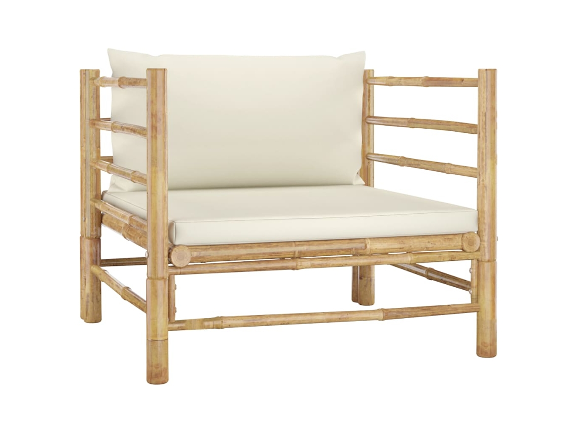 Garden Sofa, Garden Sofas Vidaxl Branco Bambu (n/a)