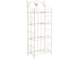 Estante De Ferro Mia 153 X 62 Cm Creme Antigo