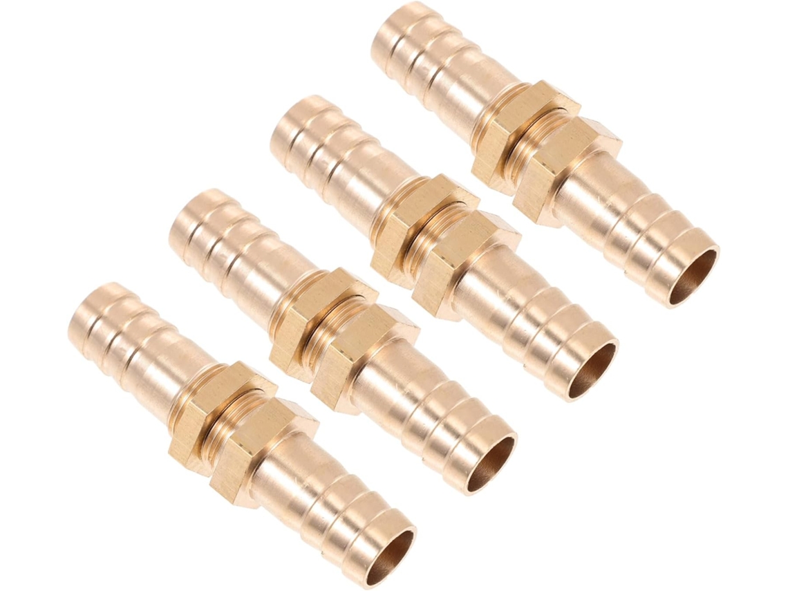 Conjunto De 4 Conectores Cobre Para Mangueira, Encaixe Com Espigão,