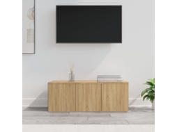 Vidaxl Móvel De Tv 80x34x30 Cm Derivados De Madeira Carvalho Sonoma
