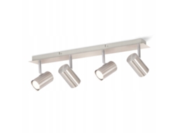 Refletores de Teto 4 Gu10 em Metal Níquel Giratórios de 330 para Sala de Estar Cozinha Quarto Luminária de Corredor Moderna Sem Lâmpada NETTLIFE