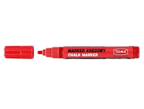 Marcador De Giz Toma, Vermelho